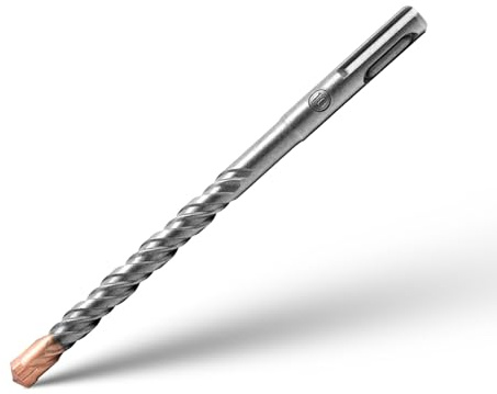SDS Plus Professionell Hammerbohrer Betonbohrer mit 4 Hartmetall Schneiden Fliesenbohrer Metallbohrer Steinbohrer Betonbohrer Schlagbohrmaschine Bohren für Beton, Naturstein, Ziegelmauer 10mm x 160mm