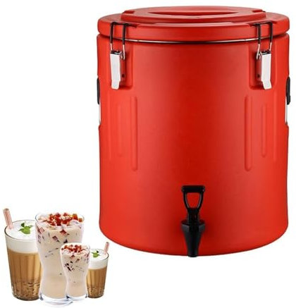 ZMIN Kommerzieller Edelstahl-Catering-Teeurnen-Warmwasserboiler-Spender, Kaffeeurnen- und Heißgetränkespender mit Wasserhahn für Innenbars, Partys,A,10L