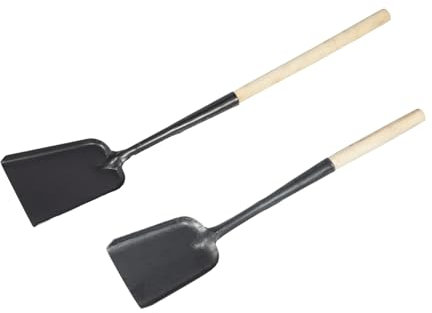 ULDIGI 2piezas Pala Para Ceniza Fogata De Cocina Unidades Con Mango De Madera Para Chimenea Barbacoa y Hogar Diseño Cómodo y Fácil Almacenamiento