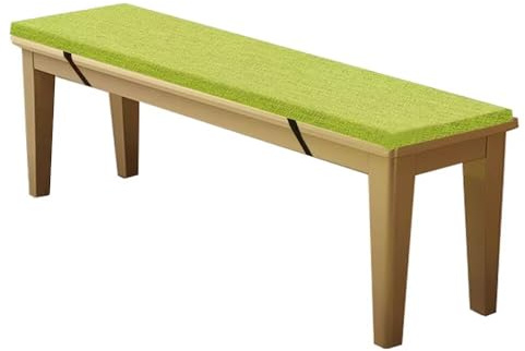 WEALSFUN Stuhlkissen Bankauflage Bankkissen Unterseite Antirutsch Bezug Waschbar Sitzauflag für Fensterbank Gartenbank Schaukel Terrasse Esstisch Outdoor Drinnen,Obstsgrün 180x30x3CM