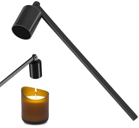 Candle Snuffer | Tainless Steel Candle Extinguisher Wick Snuffer - Rustic Decorative Black Candlesnuffer For Safe Extinguishing