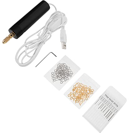 jojofuny Taladro Eléctrico Mini Portátil Herramienta Rotativa Para Bricolaje De Mano Usb Para Manualidades y Perforación