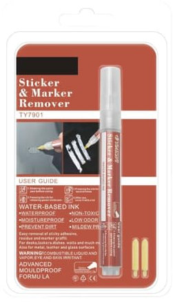 FackLOxc Klebstoffentferner Stift Aufkleber Entferner Kleberentferner Kleberfüller zum Entfernen von Klebstoffen Etiketten Klebstoffen Klebeband