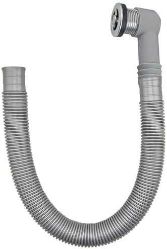 Ctyjia 1 Pieces Sink Overflow Kit, Ceramic and Marble Sink Strainer, Dia 36mm, Overflow Head Sink with 450mm Tube, Round Interface, for Overflow Hole Diameter 30-32mm