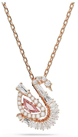 Swarovski Ciondolo Swan, taglie miste, cigno, rosa