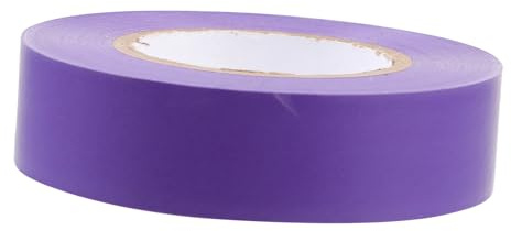 WEKADRIN Cinta Aislante Eléctrica Autoadhesiva Morada PVC Resistente Alta Temperatura para Reparación y Protección de Cables Eléctricos