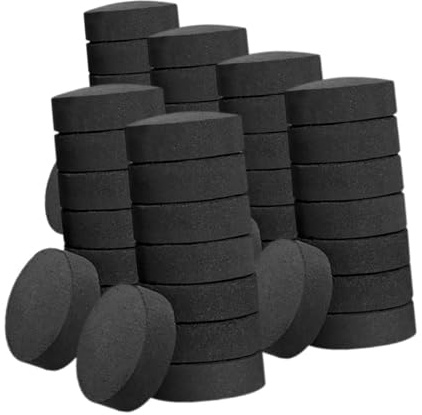 NOLITOY 70 pièces Bois Briquettes Naturelles Allume-feu Rapide pour Barbecue Camping Cuisson Multifonctionnel sans Fumée