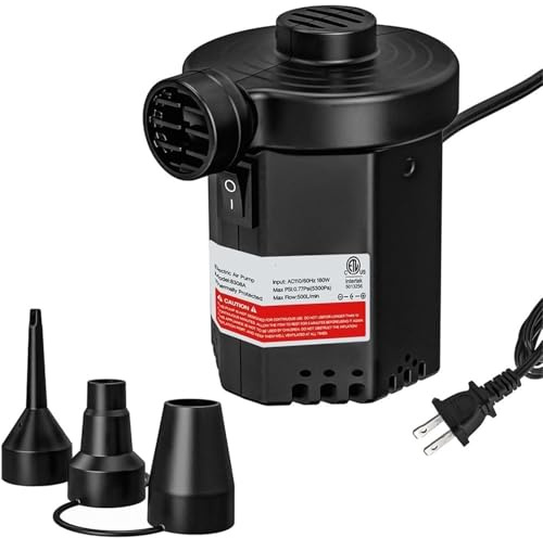 1 pompa elettrica for gonfiabili da piscina: gonfiatore/sgonfiatore portatile for campeggio all'aperto - 110 V ~ 120 V