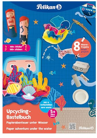 Pelikan, Upcycling SeaWorld Kreativ-Album, A4, 32 Seiten, FSC-zertifiziert, 5 Stück