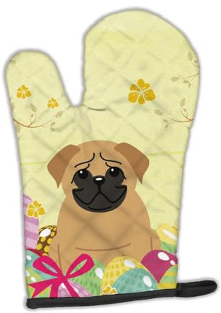 Caroline 's Treasures bb6007ovmt Ostern Eier Mops braun Ofenhandschuh, multicolor, 30,5 x 21,6 cm