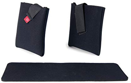FAHRER Transport-Kratzschutzset für Pedale und Rahmenklemmung, schwarz (1 Set)