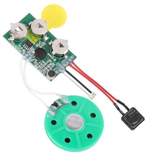 VBESTLIFE 60S DIY Grußkarte Chip, 60 Sekunden beschreibbare Sprachkarte Stero Sound Chip Modul für DIY Hausgemachte Grußkarten, Geschenkboxen, Weihnachtskarte, usw.