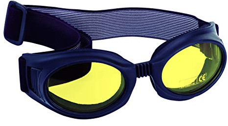 AMAS The Best OCCHIALI IN GOMMA KRONOS MOTO SCOOTER SCI SNOW SOFTAIR CON PRESE ARIA ANTIAPPANNAMENTO ED ELASTICO REGOLABILE (giallo)