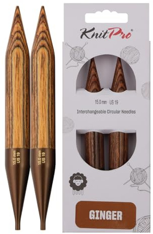KnitPro Ginger Austauschbare Nadelspitzen 5 (13cm) | 15mm