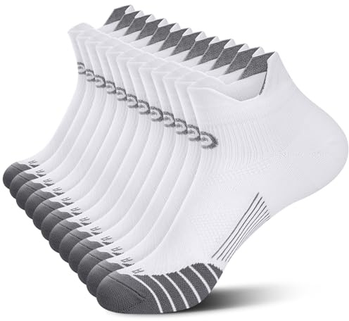 PAPLUS Compression Socks for Men & Women, Low Cut Ankle Running Socks with Arch Support, Plantar Fasciitis Relief for Walking, Cycling, Golf, Travel, Nurses