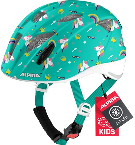 ALPINA Unisex - Barn, XIMO FLASH Cykelhjälm, unicorn gloss, 47-51 cm