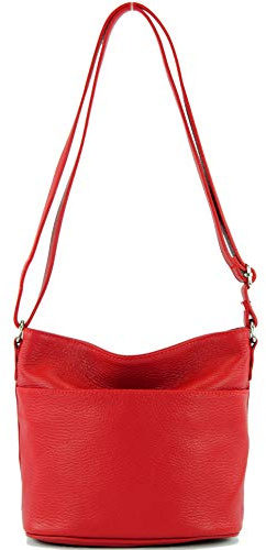 modamoda de T198 kleine Damen Leder Umhängetasche Schultertasche handmade in Italy