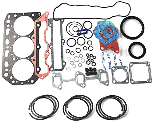 SINOCMP 3TNE88 Moteur Kit de joint de moteur and Segment de pistonpour pour Yanmar mini-Pelle Steer Loader pourklift, Garantie de 3 mois