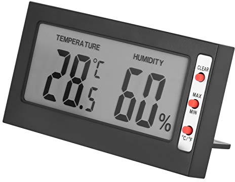 Tragbares digitales, digitales LCD-Thermometer-Hygrometer 0~50℃ 10% RH~99% RH mit genauer Messung zum Testen der Temperatur und Luftfeuchtigkeit in Innenräumen
