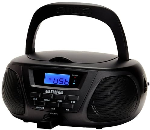 Aiwa Bbtu-300bkmkii Black/Portable Cd Radio