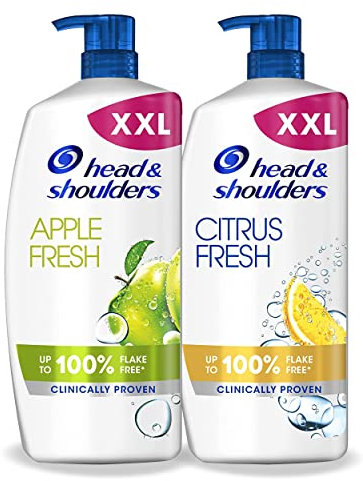 Head and Shoulders Anti Dandruff Shampoo – Apple and Citrus Clarifying Shampoo 1000ml VALUE PACK x2