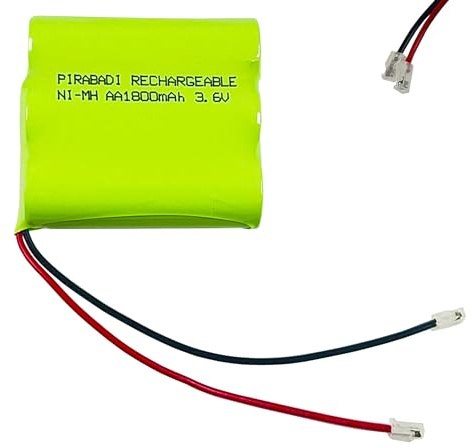 Pack 3 Pile ACCU Rechargeable 3.6V NI-MH AA 1800mAh avec CONNECTEUR 2 Fil (1785)