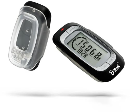 Podomètre 3D, Podomètre Poche avec Suivi d'Activité à Clipser Compteur Pas avec Lanière pour Jogging Randonnée Marche Fitness, Course à Pied