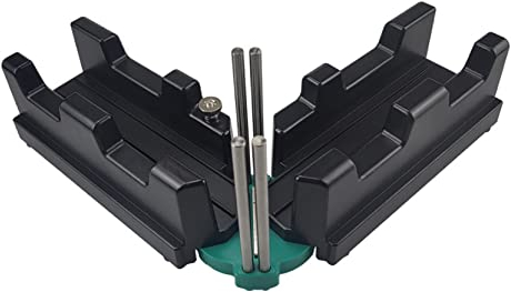 Blogiiup 2 in 1 Gehrungsmesser Schneidwerkzeug Sockelleiste Schneidwerkzeug Messen und Sägen Gehrungswinkel Schneidwerkzeug für Heimwerker Schreinerarbeiten Gehrungssäge Winkelmesser Werkzeug