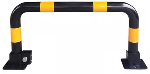 ErdBar parkplatzsperre Parkplatzsperre, U-förmiges Longmen-Bodenschloss, Garagen-Diebstahlschutz, Platzhalterschloss, Parkplatzpfahlstopper, Straßenpfähle (1 Stück)(Black,33 * 82cm/12.9 * 32.2in)