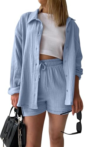Rosennie Warehouse Deals Angebote Crop Tops Damen T Shirt Damen Kurzarm Mittelalter Bluse Damen Zweiteiler Outfit Damen Set Loungewear Damen Musselin Set Damen Travel Outfit Damen Dirndlbluse Spitze
