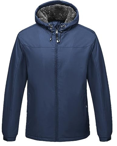 SRZYMJ Winterjacke Herren Ohne Kapuze Dickes Flauschfutter Wintermantel Parka Winter Übergangsjacke Freizeitjacke Outdoorjacke Winter Funktionsjacke Softshelljacke Sweatjacke Steppjacke Fleecejacke