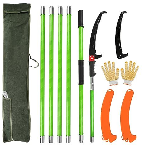 SXYKXYDL Pole Saw Extendable Pole Pruning Saw, Long Reach Tree Pruning Saw, Telescopic Tree Pruner Garden Tree Lopper, Branch Pruner Cutter (Pole Saw, 6M), GZJ-UK-0674