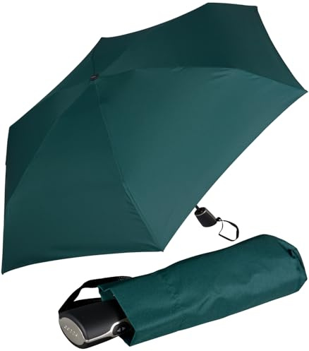 Doppler Damen Taschenschirm Fiber Micro Flat mit Auf-Zu-Automatik