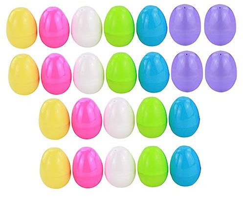 Toyvian 36pcs Detachable Easter Eggs Empty Fillable Eggs for Boys and Girls and Crafts for and Toy Surprises