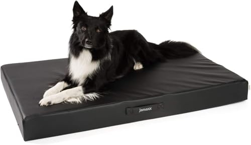 JAMAXX® Premium Hundekissen Hundematte Canvas Waschbar Orthopädisches Hundebett weich Memory Foam Visco-elastische Füllung, mittelgroße Hunde, Vintage Canvas Stoff Matratze PDB1017 XL (140x90) braun