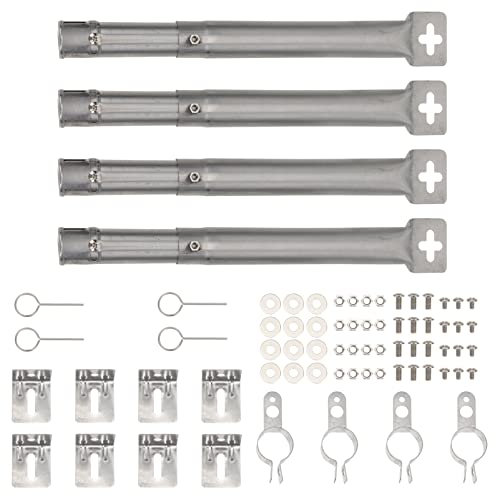Happyyami 1juego Reemplazo De Quemadores De Tubo De Gas Ajustables para Parrilla De BBQ Accesorios Inoxidable para Asados Compatible Mayoría De Parrillas De Gas