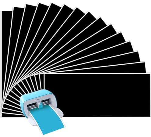 TAOYIO Lot de 15 films thermocollants intelligents pour Cricut Joy - 14 x 30,5 cm - En vinyle - Pour traceur - Facile à couper et à désherber - Film textile thermocollant pour vêtements