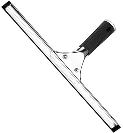 35cm Limpiacristales Profesional de Acero Inoxidable con Cuchilla de Goma, Equipo de Limpieza de Ventanas A