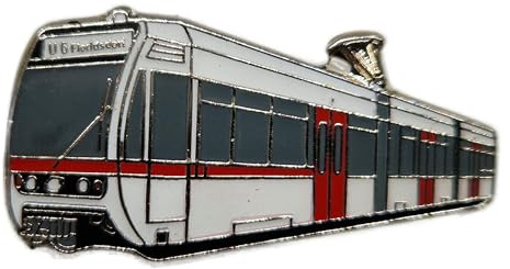 U-Bahn-Wien T1-Pin Wien-Metro Wiener Linien Wien-U6, Anstecker, Anstecknadel, Lokomotive, Eisenbahn, Zug, Train, Railway, pin, pins, anstecker, anstecknadel, Lok, Bahn, locomotive, train
