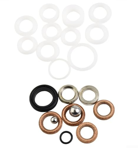 Eawfgtuw Kit d'emballage de réparation de pompe 244194 compatible avec pulvérisateur de peinture sans air, joints en caoutchouc pour revêtements et applications de peinture au latex, bleu