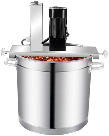 Mescolatore automatico per marmellata in acciaio inossidabile, mescolatore per salsa, macchina per friggere, frullatore elettrico, mescolatore automatico per pentole con raschietto a 4 lame 20L