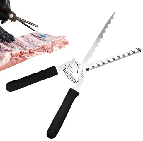 Revbmembranborttagare | med ergonomiskt handtag, ergonomisk revbensskalare, för kockar i köket, restaurangen griskött, lamm