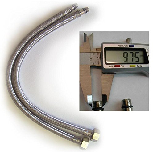 Grand Taps Flexible Hose Pipe Tap Tails for Monobloc Basin Or Kitchen Taps (350mm x 10mm)