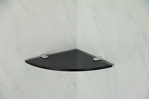 Étagère d'angle en Verre Trempé de 150 mm (environ) pour Salle de Bain, Chambre à Coucher, Cuisine