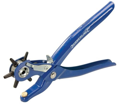 OC-PRO Pince Perforatrice 6 Trous 2-5mm Acier à Outils Spécial, Bleu