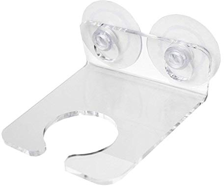 Benoon Wall Mount Acrylic Wine Glass Rack with Suction Cup, Single Wine Cup Holder Storage Holder For Kitchen Bathtub Transparent