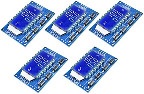 TECNOIOT 5 pz 1Hz-150KHz 3.3V-30V Generatore di Segnale PWM Frequenza di Impulso Duty Cycle LCD