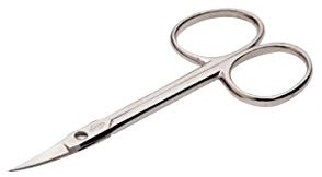 FORBICINA PELLE LANCIA 3,5 CURVA SERIE ORO,DABO, ACCIAIO INOX