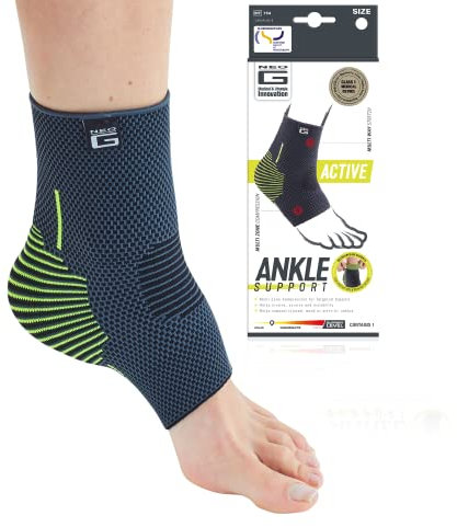 Neo-G Ankle Support Running – Sport Ankle Brace – Ankle Compression Support - Breathable, Lightweight, Elastic Ankle Bandage Support for Sprains, Strains, Weak Ankles, Injury Recovery, Joint Pain - S