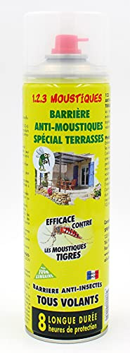 Subito 1.2.3 Moustiques - Barrière Anti-moustiques spécial terrasses et Tous Volants - 500ml